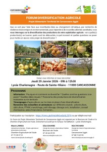 Forum Diversification Agricole 29 janvier 2026
