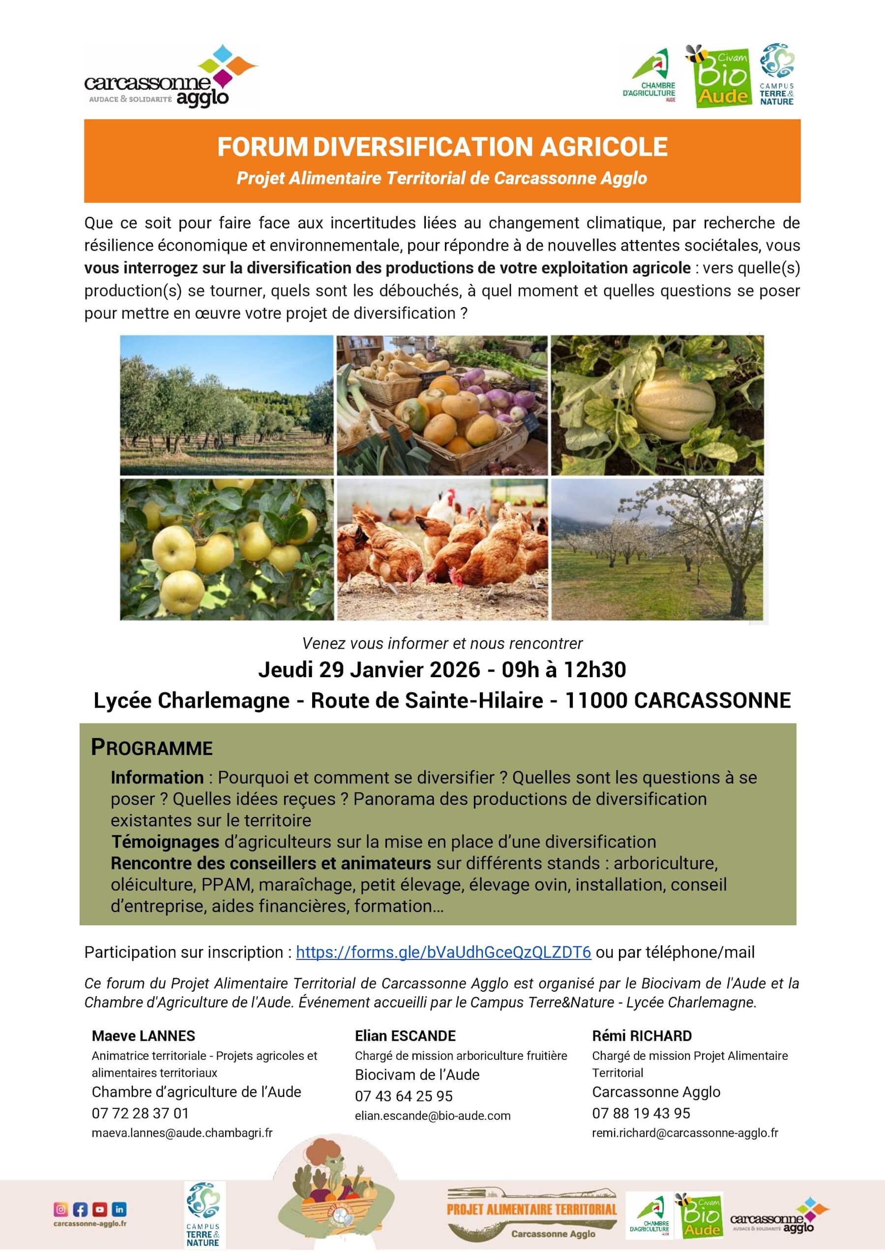 Forum Diversification Agricole 29 janvier 2026